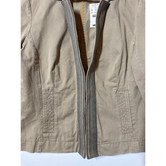 J. Crew Weathered Broken-In Chino Classic Twill Vintage Jacket Cotton Size 8 - Picture 4 of 14